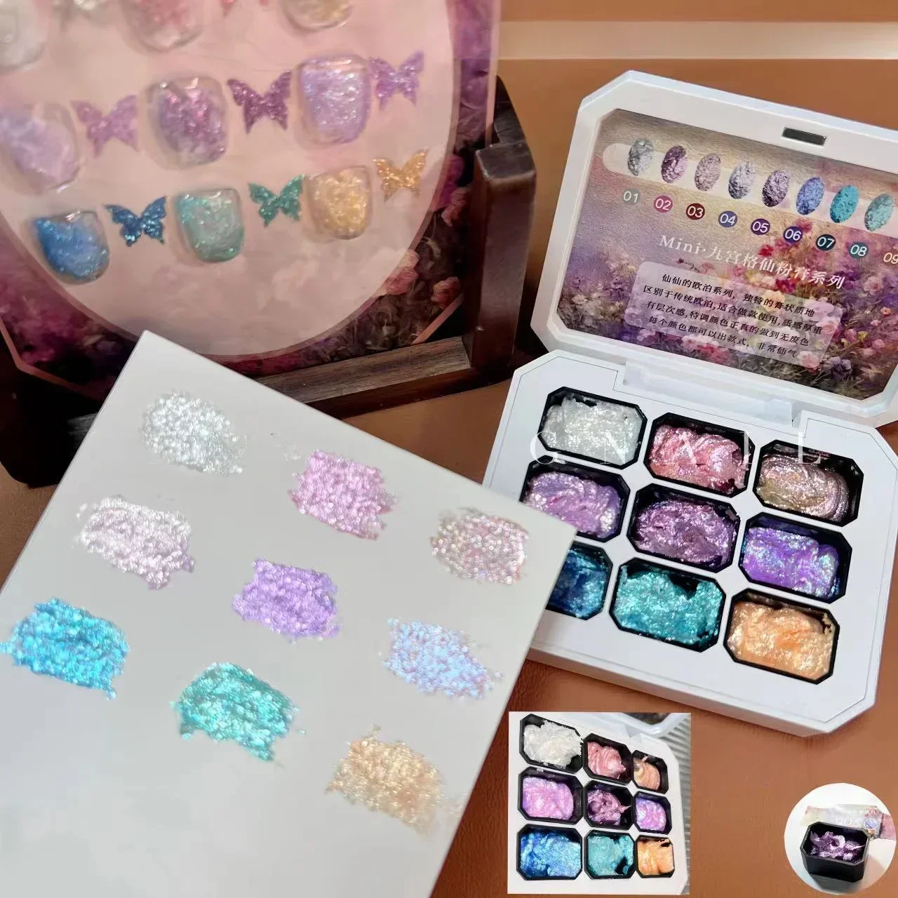 2gx9Colors Aurora раковина для пудры польская сказочная пудра крем популярная парчовая