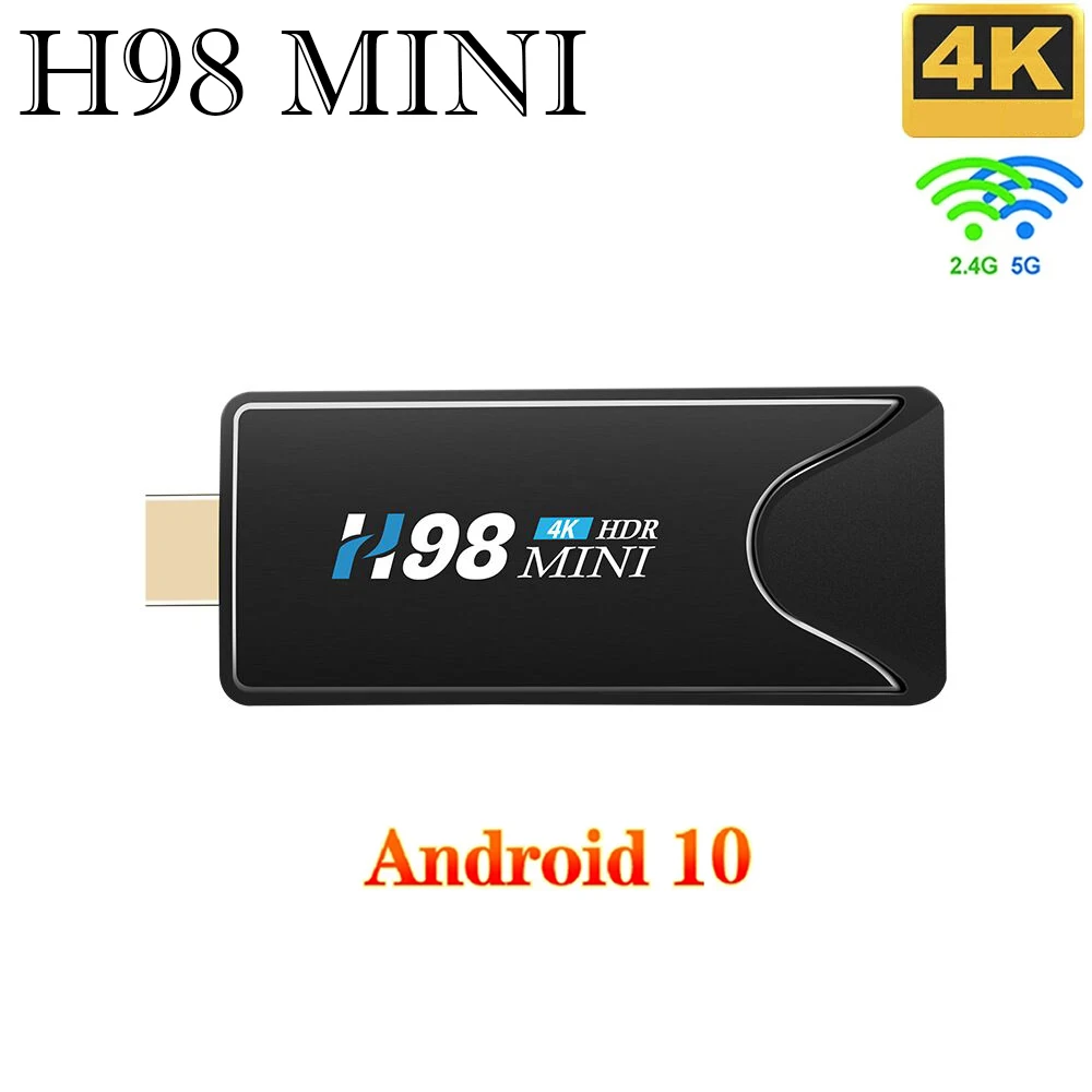 

H98 MINI Allwinner H313 4K 3D HD Wireless TV Stick 2GB 16GB Android 10 Smart TV Box 2.4G/5.8G WIFI Global Version Media Players