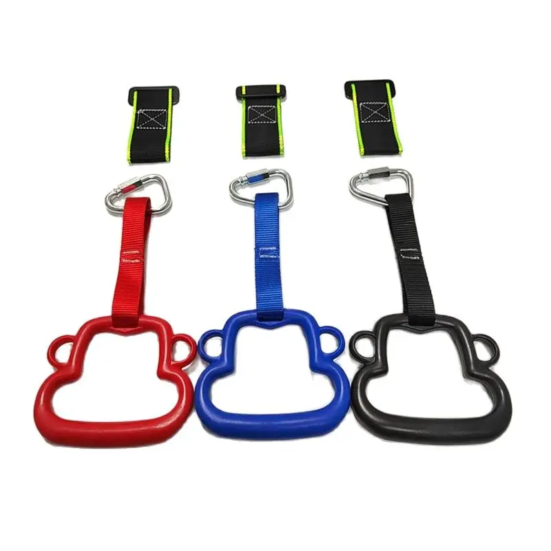 

Childrens Gymnastic Rings Gym Heightening Pull Ring With Adjustable Straps Buckles Indoor Fitness Pull-up Training Equipment