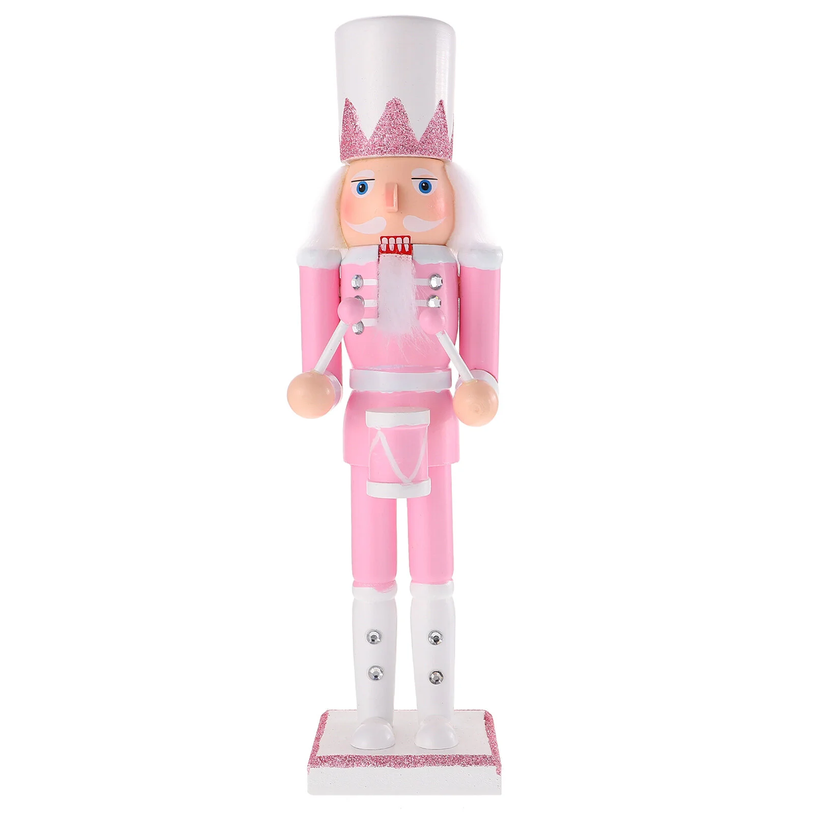 

Drummer Xmas Table Ornament Christmas Desktop Nutcracker Decoration Wood Soldier Craft Adornment Wooden