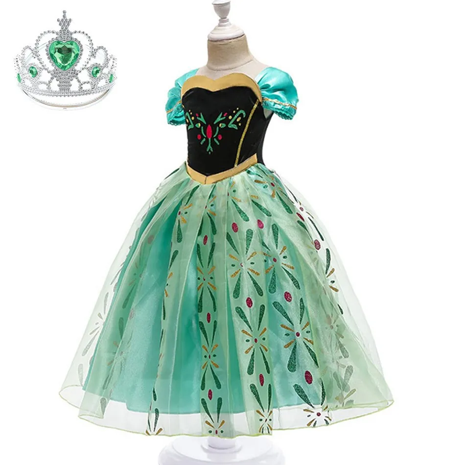 

Dress For Girl Cosplay Princess Costume Kids Halloween Clothes Children Birthday Carnival Fancy Party Disguise