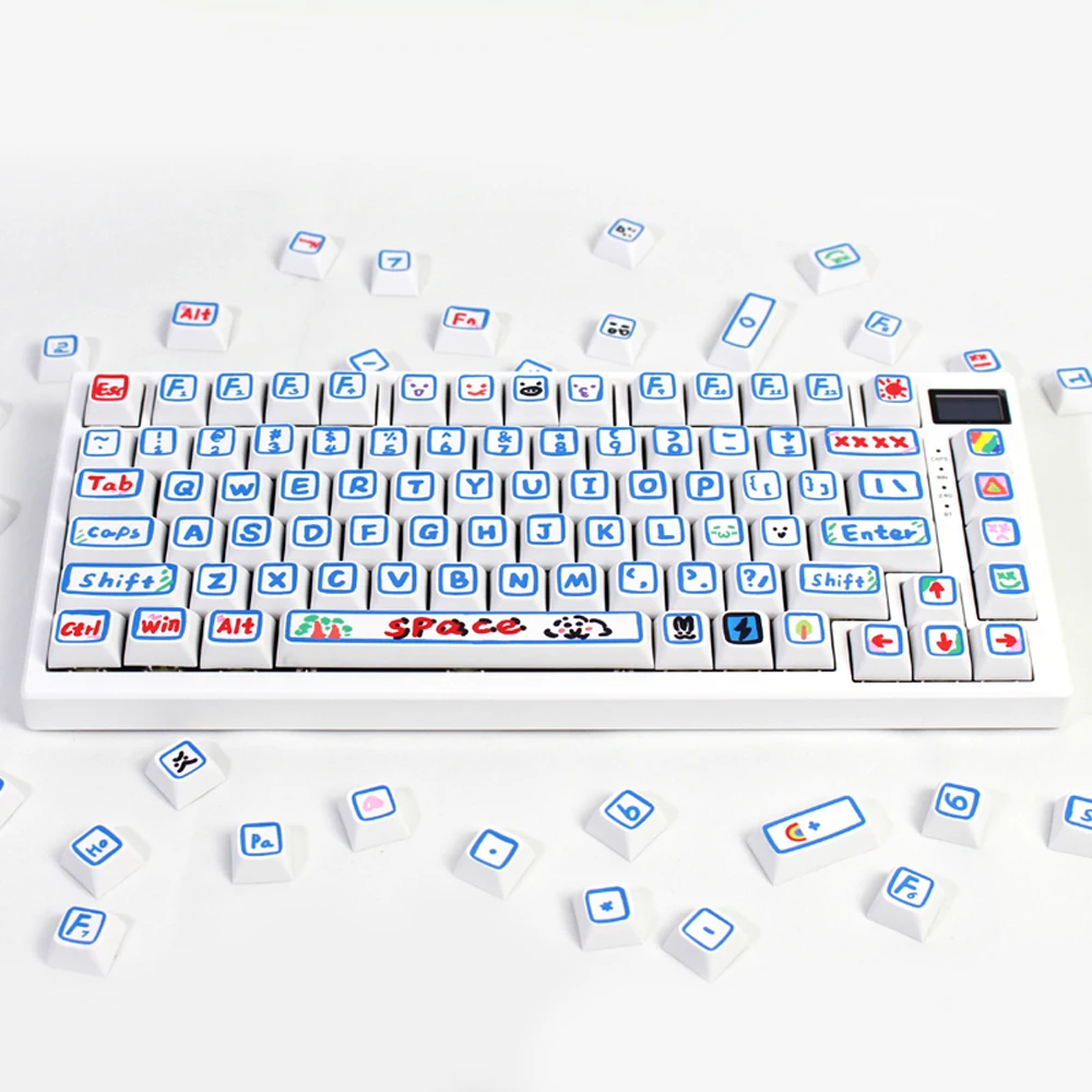 

Колпачки для клавиатуры GTWIN, 127 клавиш/комплект, XDA, для механических игр