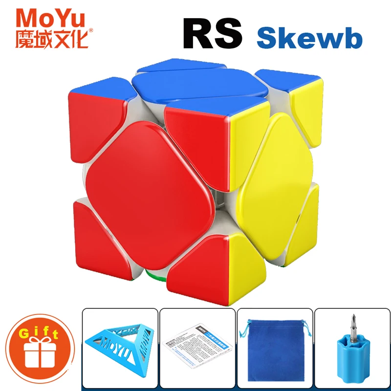 

MoYu RS Skewb Maglev Magnetic Magic Speed Cube Stickerless Professional Fidget Toys RS M Skewb Cubo Magico Puzzle