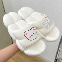 sandals slippers female 2022 summer new cute bear indoor home bathroom bath soft thick bottom non slip lovely flats ladies shoes