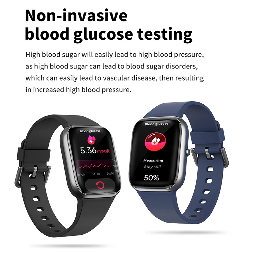 Smart Watches 1.85&quot Full Trouch Screen Sleep Heart Rate Blood Oxygen Monitoring Waterproof Smartwatch Men Women Sport Music Band