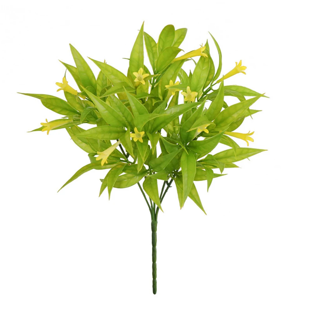 

Fake Flowers Artificial Flowers Garden Porch Decor DIY Projects Outdoor Plants Plastic 20 Grass+10 Flowers 34cm