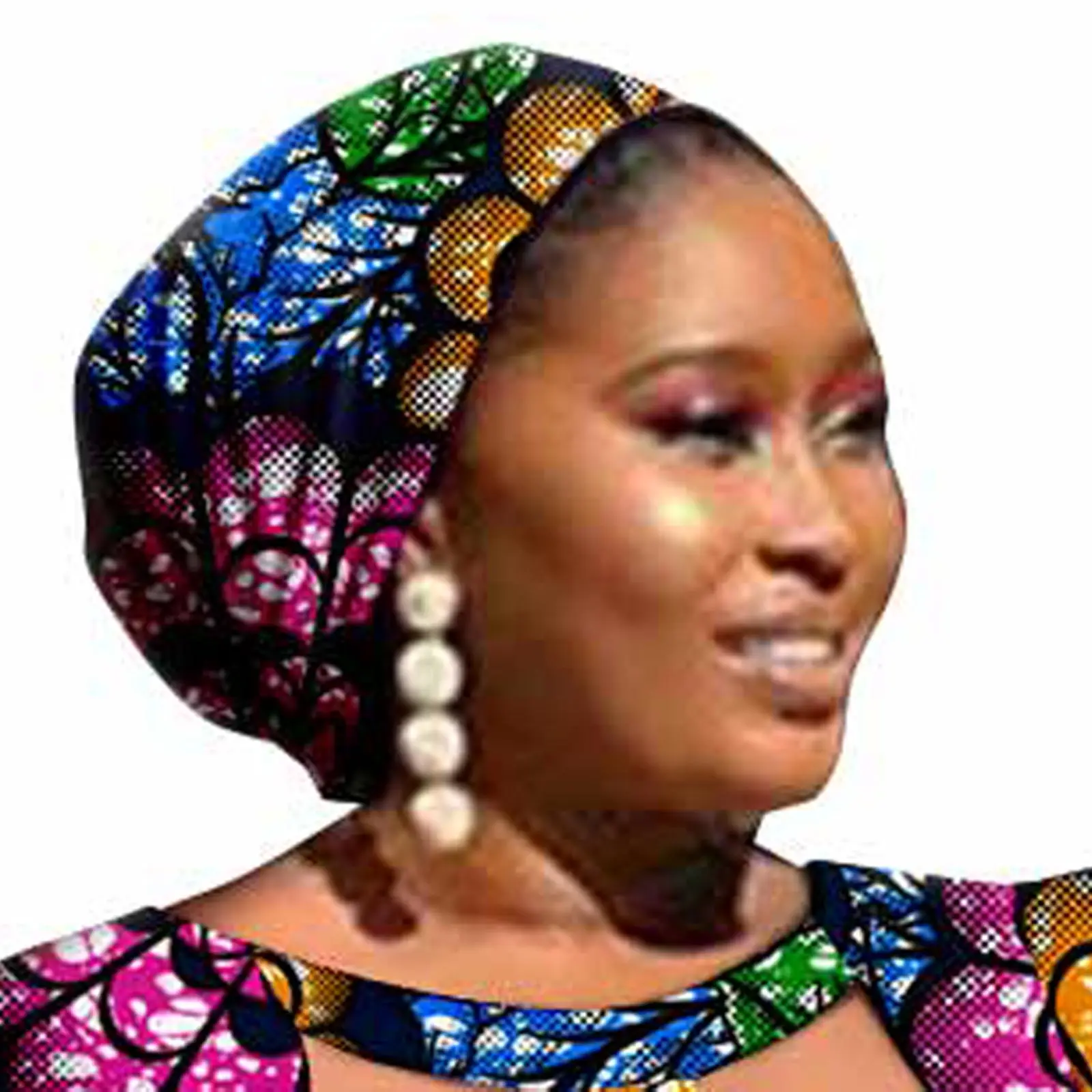 Африканский головной платок для женщин традиционный Дашики Анкара с принтом