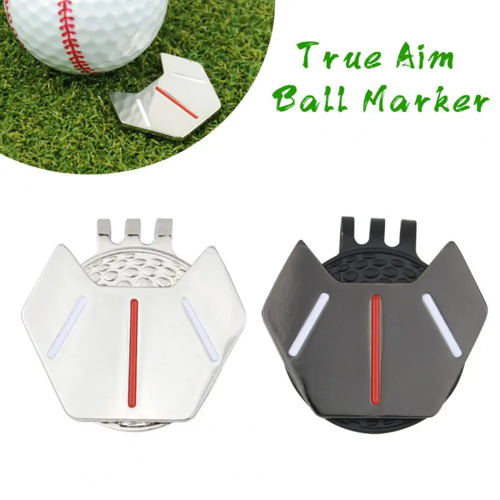 

Golf Mark 1 Set Convenient Compact Non-deformable Hat Clip Golf Ball Training Aid Set Golf Accessory