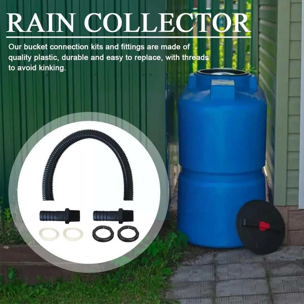 

Rain Barrel Diverter Rain Diverter For Roof Rainwater Collector Roof Water Collection Rubber Hose Connection Rain Collector R2O9