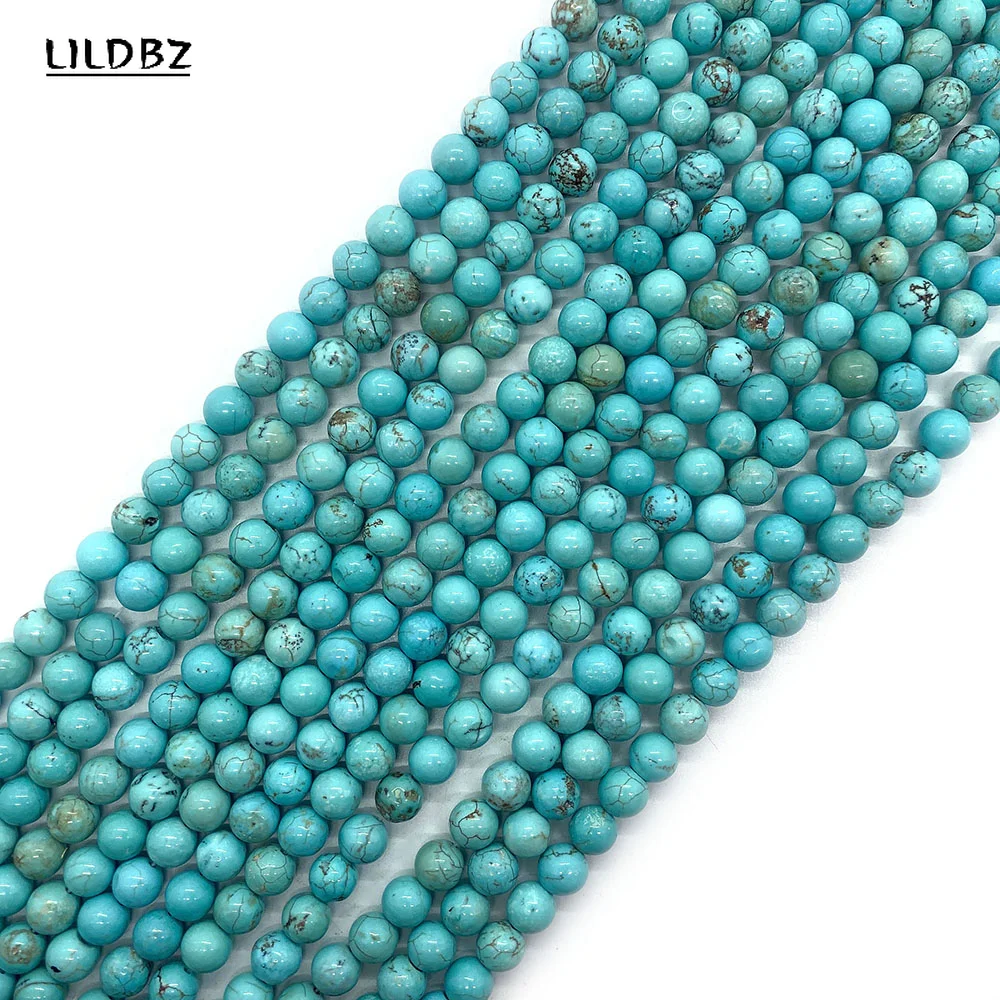 

Wholesale Natural Stone Turquoise Necklace Beads 6mm8mm10mm Round Turquoise Charm Jewelry Making DIY Bracelet Earring Accessorie