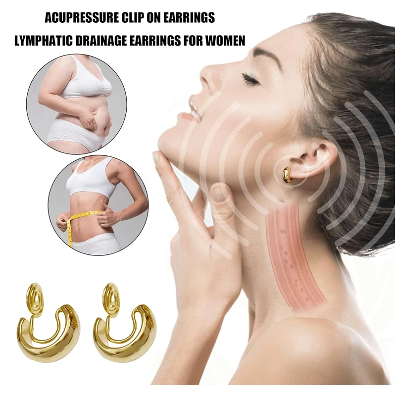 Модные серьги с лимфатическим дренажом