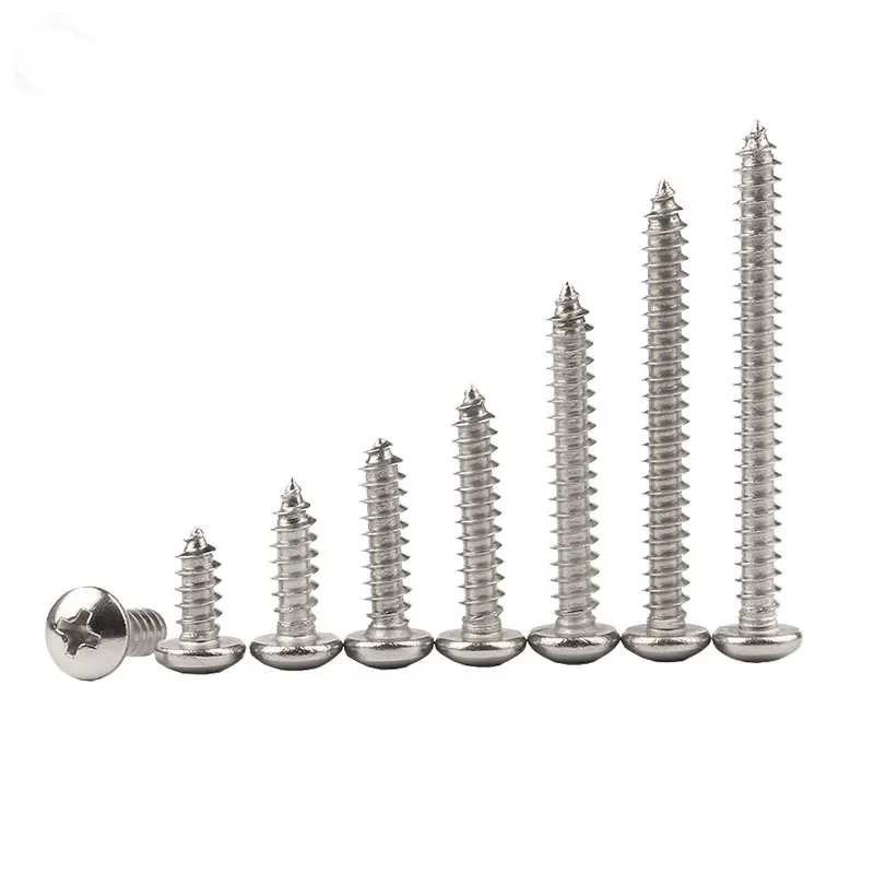 Саморезы из нержавеющей стали 304 крестообразный с круглой головкой диск саморезы