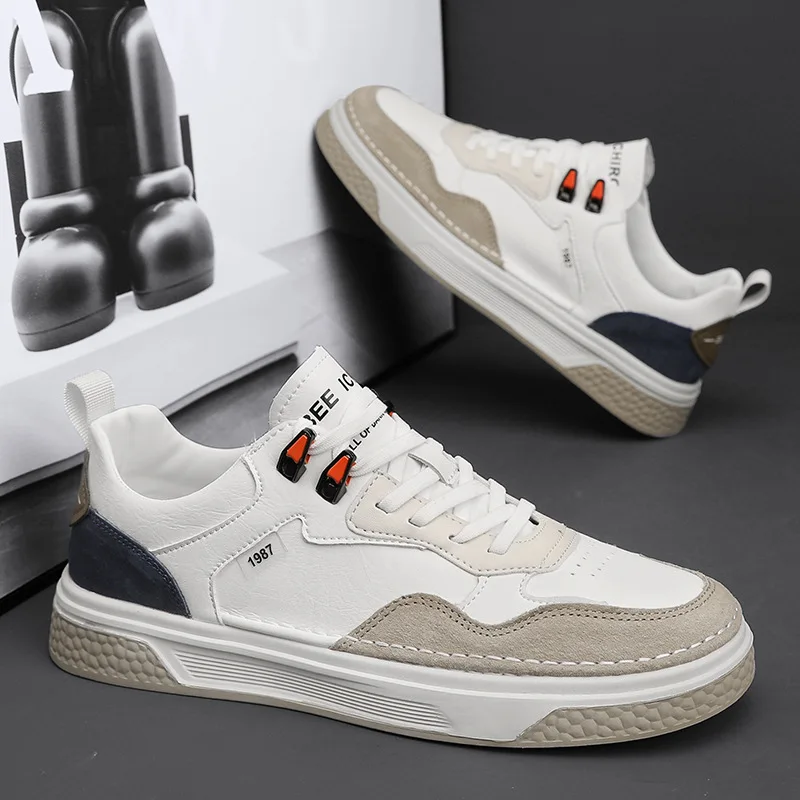 

Сотни модных мужских туфель Новинка весна-осень дышащие повседневные белые туфли в британском стиле Трендовые туфли на платформе