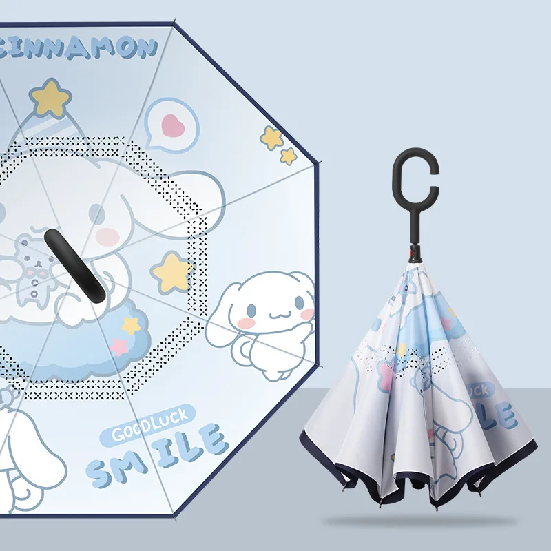 

Cinnamoroll Umbrella Sanrio Kawaii Pochacco My Melody Girl Cartoon Portable Sun Umbrella Fully Automatic Vinyl Gift