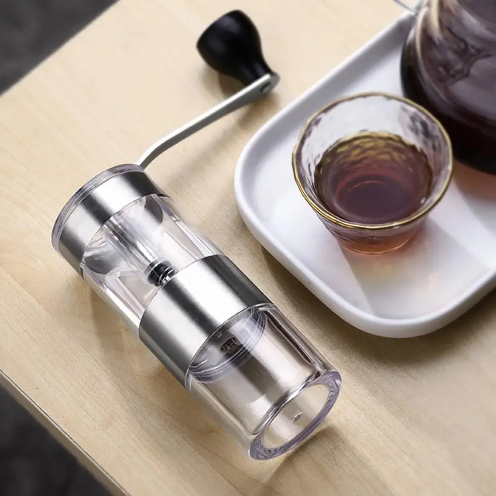 Износостойкая пластиковая кофемолка для пищевых продуктов без батареек ручная