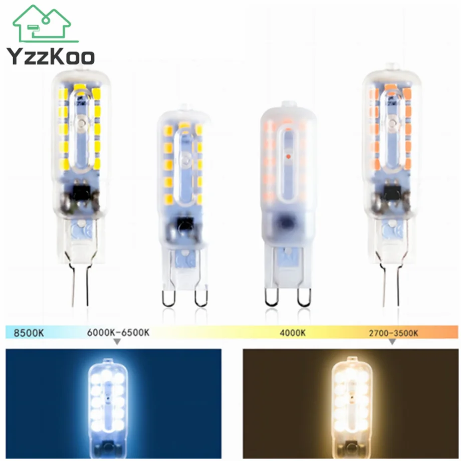 

G4 G9 LED Bulb 3W 5W AC 220V LED Lamp SMD2835 Spotlight Chandelier High Quality Lighting Replace Halogen Lamps 14LEDs 22LEDs