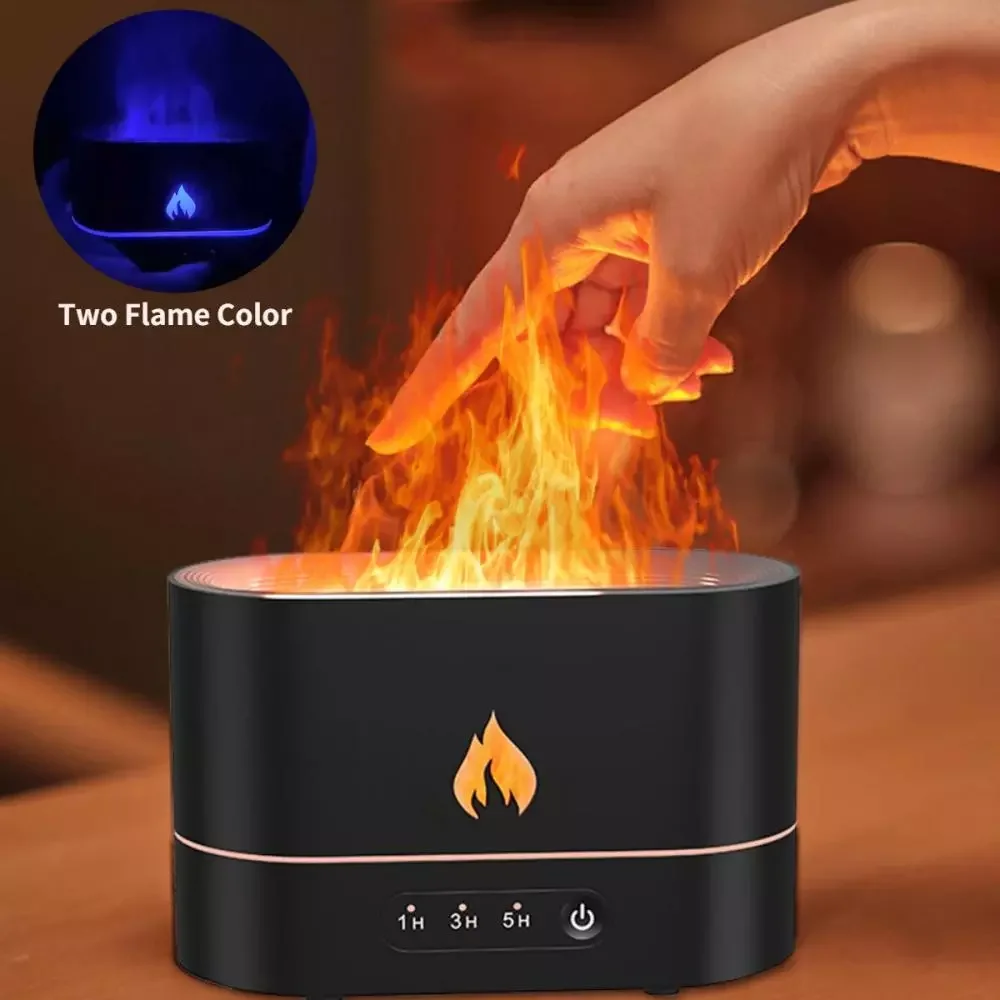 

USB-диффузор эфирного масла с пламенем, аромадиффузоры 1/3/5H, ультразвуковой увлажнитель воздуха, домашний офисный ароматизатор, сотовый расп...