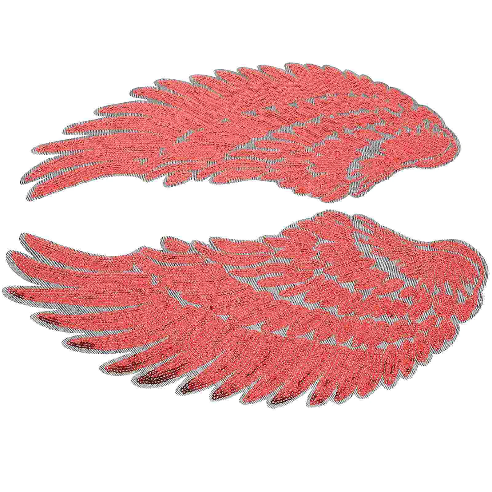 

Applique Patches Wing Cloth Sequins Paste Embroidered Embroidery Patch Angel Jackets Diy Clothing