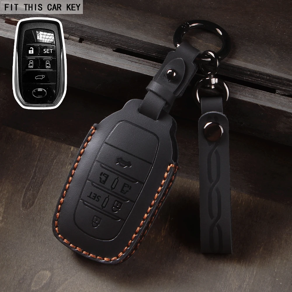 

Чехол для автомобильного ключа для Toyota Land Cruiser 200 Prado Crown Yaris Cross Hilux Innova Fortuner Camry Alphard PREVIA Vellfire