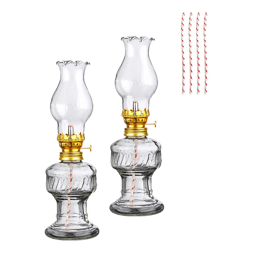 

Lamp Oil Kerosene Lantern Lamps Retro Vintage Indoor Use Light Chamber Rustic Home Style Globes Chinese Clear Camping Large