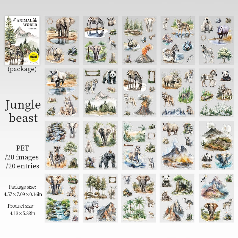 

Набор стикеров "Мир животных"