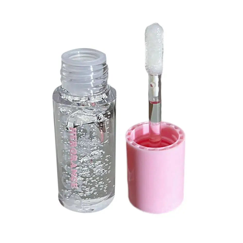 

1pc Crystal Jelly Moisturising Lip Oil Translucent Stain Mirror Lip Glaze Korean Makeup Liquid Lipstick Clear Lip Gloss Plumping