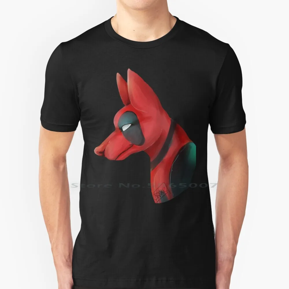 

Dog Pool T Shirt 100% Cotton Dogpool Movie Fanart Big Size 6xl Tee Gift Fashion