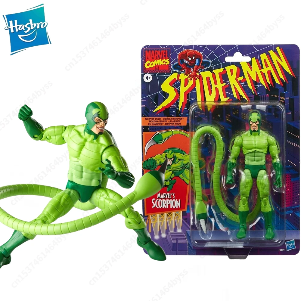 

В наличии Hasbro легенды Marvel, ретро кардбэк, 6 дюймов, комиксы скорпиона, экшн-фигурка, модель, игрушка, подарок для хобби