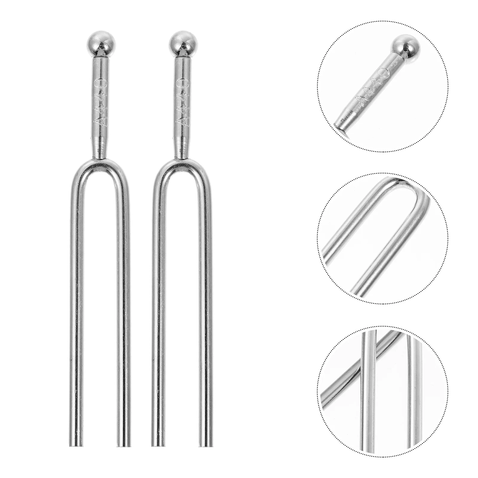 

2 Pcs Tuning Fork Music Tune Forks Guitar Dedicated Practical Tone Tuners Aluminum Alloy