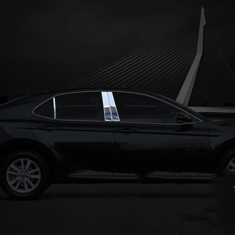 

WELKINRY For Toyota Camry XV70 8th generation 2018 2019 2020 2021 2022 Daihatsu Altis car window frame middle pillar column trim