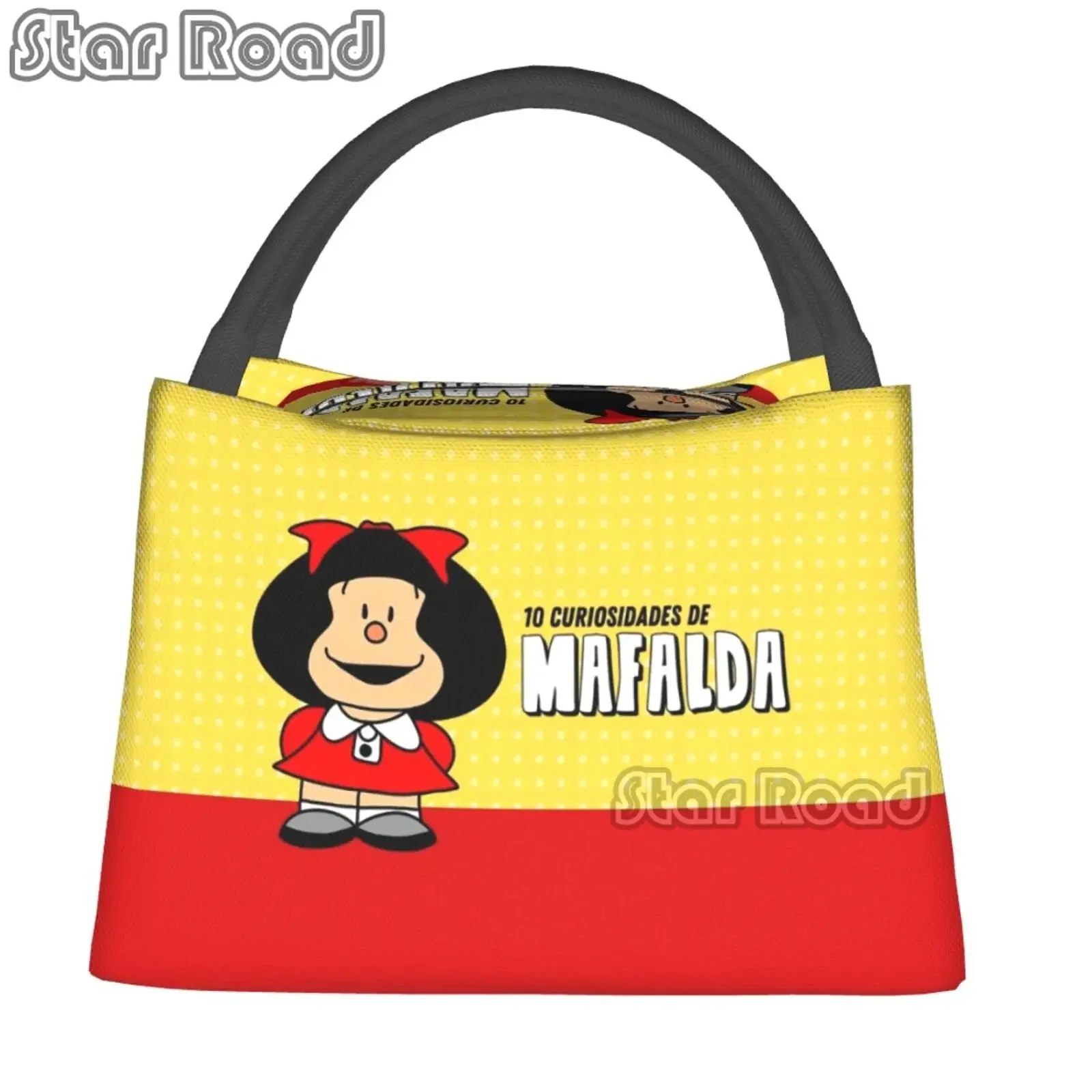 Сумка для ланча Mafalda Quino детей дизайнерский мультяшный Ланч-бокс отдыха