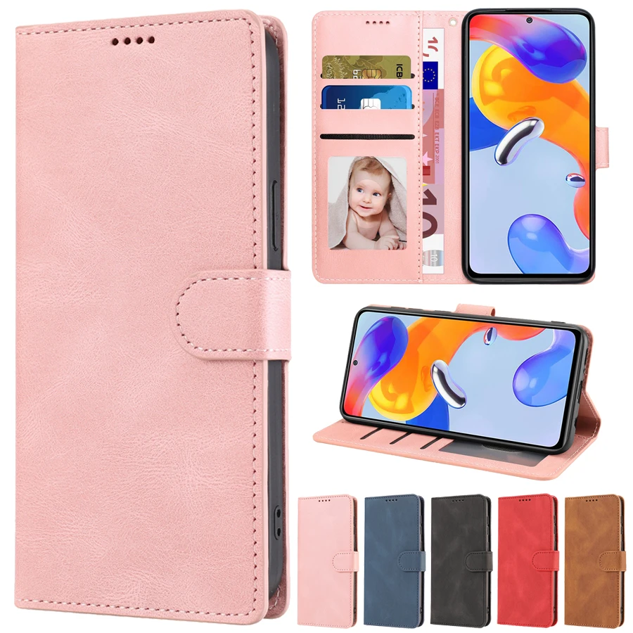 

Wallet Leather Case For Xiaomi Redmi A1 10 10A 9 9A 9T Note 11 Pro 10 Pro 9 Pro 8T Poco M5s M4 Pro X4 Pro C40 11T 12 Pro 12T Pro