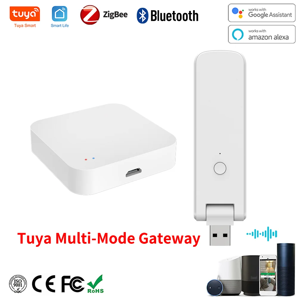

Tuya Zigbee Hub Smart Gateway Wi-Fi Bluetooth Mesh Muti-Mode Wireless Bridge For Smart Home var Smart Life APP Remote Control