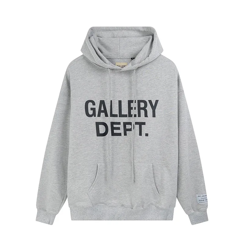 

Fashion Sweatshirt Gallery dept Letter Printed Pullover High Street Cotton Top Hoodie Men's and Women's Large Hoodie