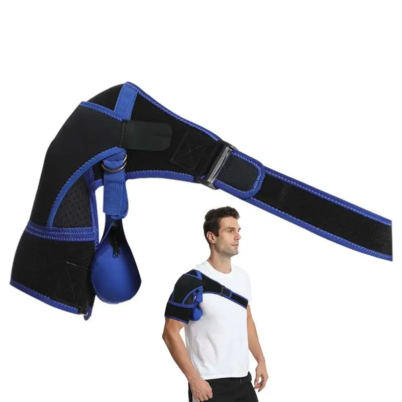 

Регулируемый плечевой бандаж для мужчин, устойчивый плечевой бандаж для сохранения тепла для баскетбола, тяжелой атлетики, тенниса