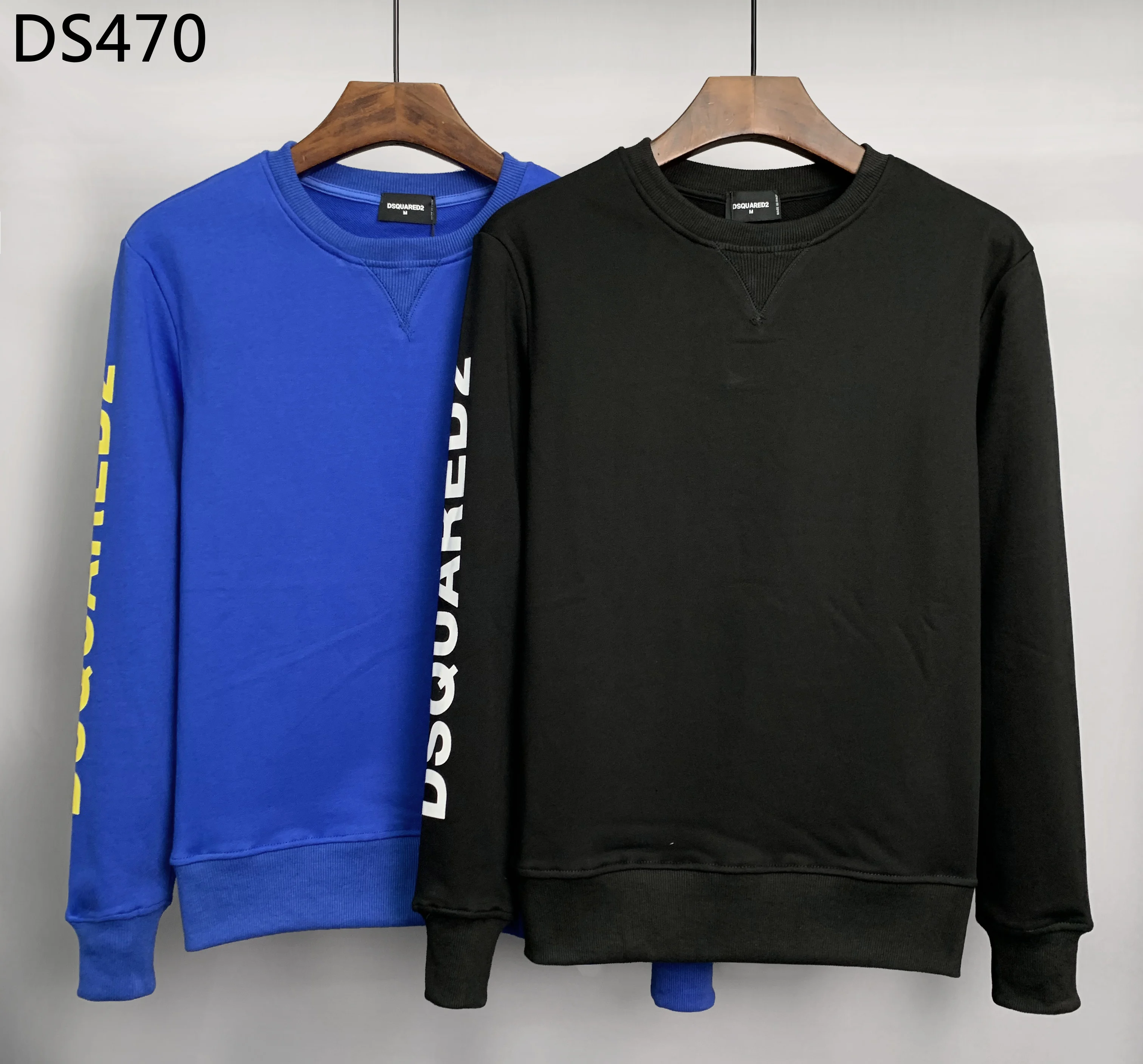 

2023 New Men's Dsquared2 Letter Printed Casual Long Sweatshirt Men Women Unisex Solid Casual Highstreet Tops M-XXXL