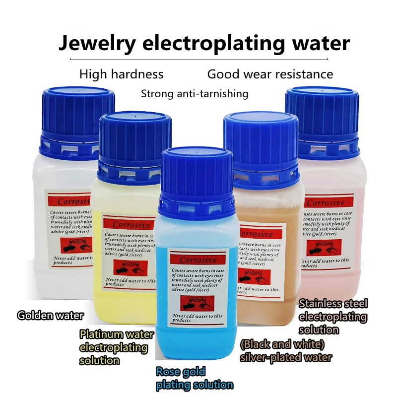 

100ml Imported Platinum Gold Plating Jewelry Plating Solution Electroplating Liquid for Jewelry Electroplating System