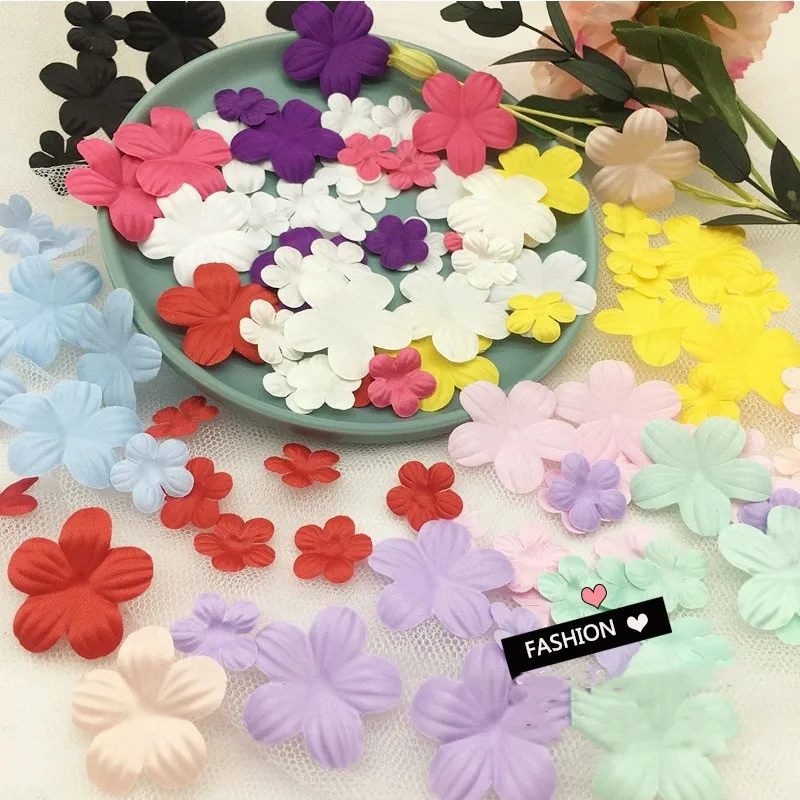 100 шт. 22 мм 35 3D тисненый цветок сливы для свадебной вечеринки украшение стола