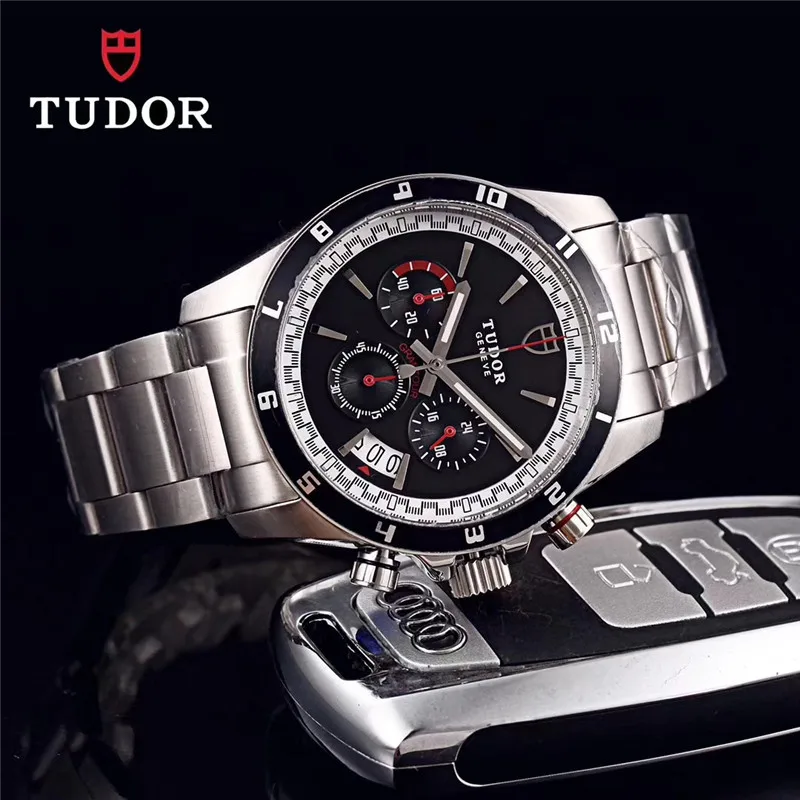 

Tudor Biwan New Brand Quartz Watches men 904L Stainless Steel Classic Multifunction Sports Watch Automatic Date Chronograph AAA