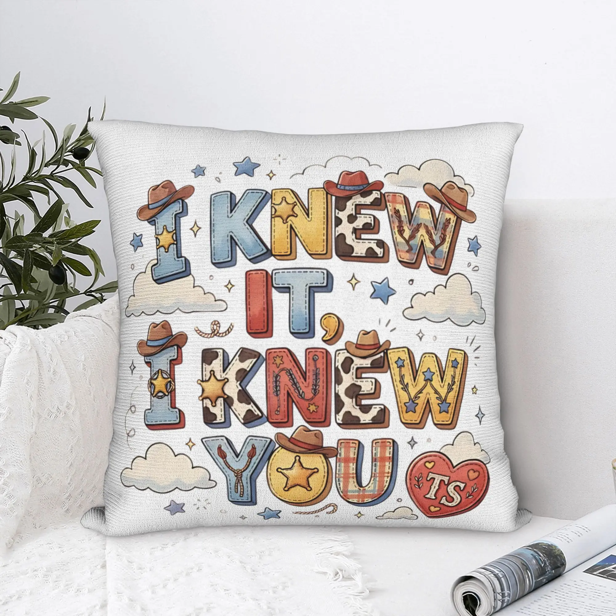 Фото Наволочка-пародия I Knew It I Knew You Groovy, декоративная наволочка для подушки, украшение для дома, дропшиппинг №1