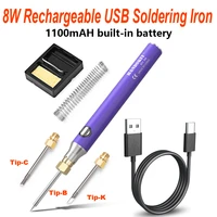 8w wireless usb fast charging battery portable electric soldering iron tin solder iron microelectronics repair welding tools