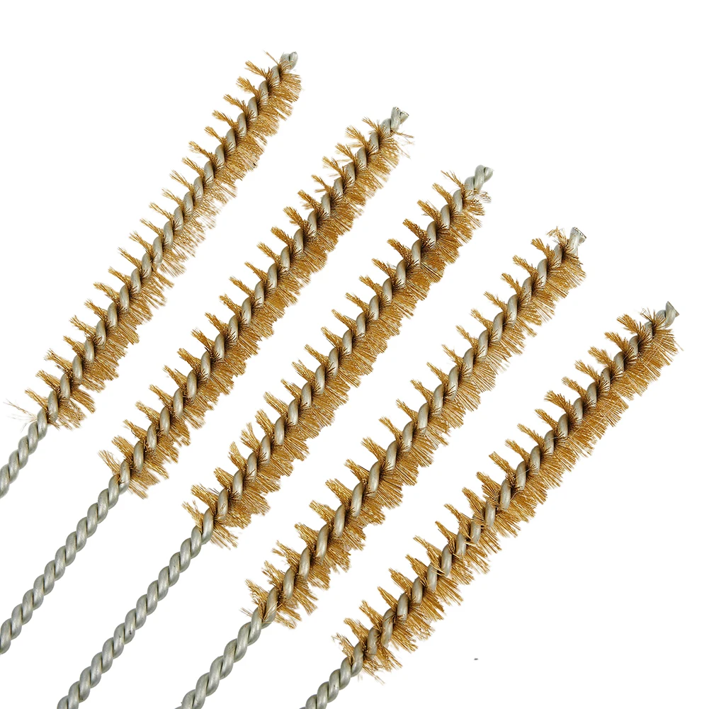 

5pcs10-30mm Stainless Steel Cylinder Wire Tube Pipe Cleaning Brush Thread Drill Brush Cleaning Brush Tool Accessories Taladro