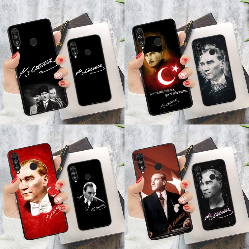 Чехол Мустафа Кемаля Ататюрка для Huawei Nova Y60 Y70 Y90 Y61 Y91 3i 7i 8i 11i 11 9 10 SE P20 P40 Lite P30 Pro