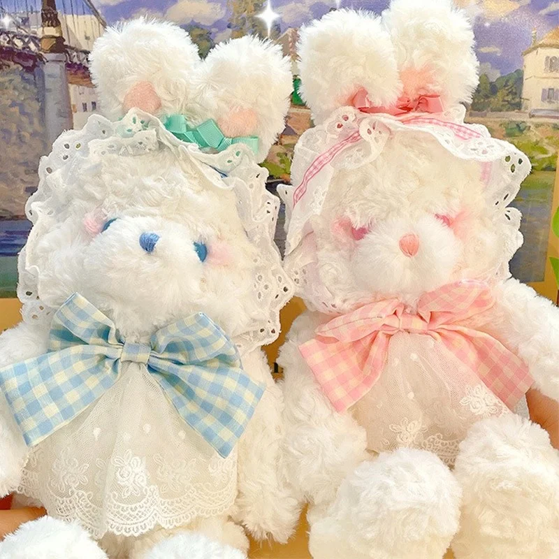 

2022 Kawaii Lolita Bunny Plush Doll Soft Bear Rabbit Toy Hug Pillow Stuffed Animal Cartoon Bears Plushies Child Girl Gifts 35CM