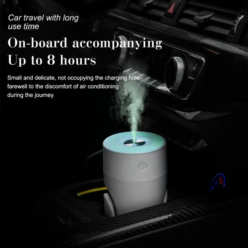 

Usb Mute Humidifier Aromatherapy Car Air Purifier Gentle With Color Atmosphere Light Environmental For Home Car Portable