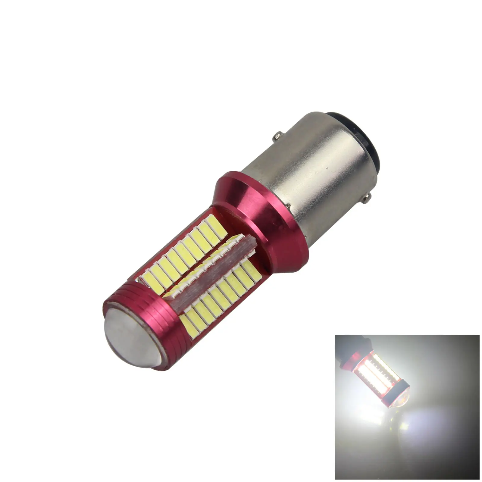 

1 х Белый Автомобильный стоп-сигнал 1157, указатель поворота, 12-24 В, без полярного освещения 78 4014 SMD СВЕТОДИОДНЫЙ 1016 1034 Z2804