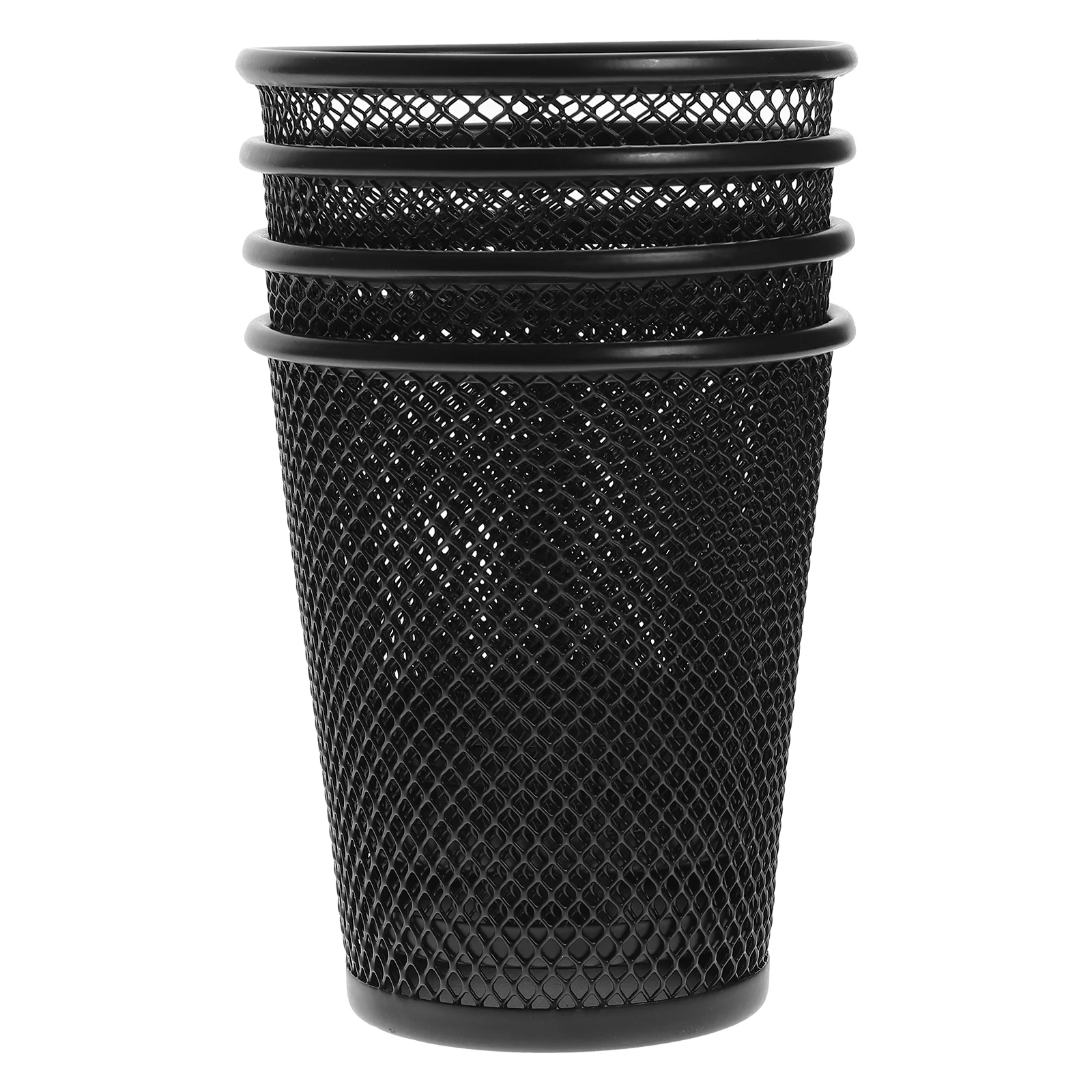 

4 Pcs Office Tables Mini Mesh Pen Holder Organizer Desk Holders Supplies Home Cups