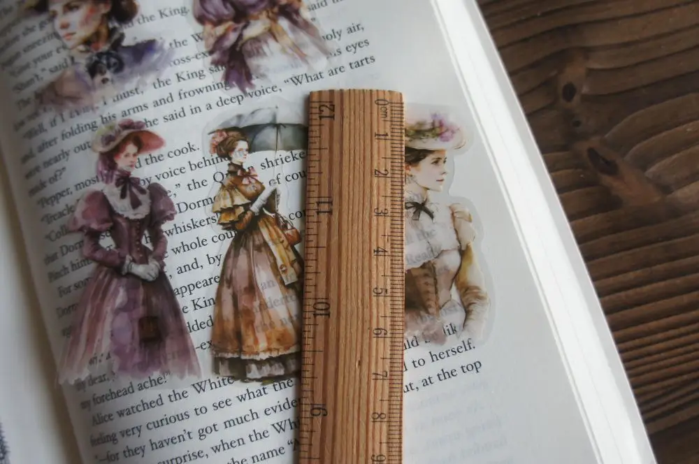 Наклейки из ПВХ в романтическом стиле с надписью Love Stories 28 шт.