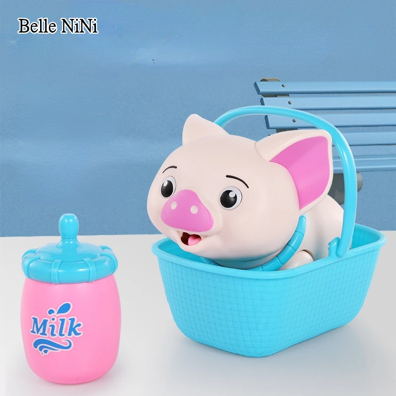 

Детская интеллектуальная игрушка для кормления домашних животных, свинья, собака, кошка, имитация электрической машины для мальчиков и девочек, подарок на день рождения, Хэллоуин, Рождество