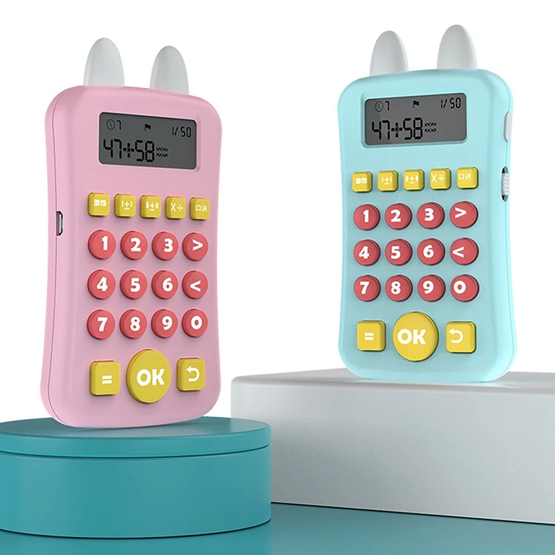 

1pcs Baby Maths Teaching Calculator Toy Apprentissage Distance Educational Learning Oral Calculation Math English Learning Toy